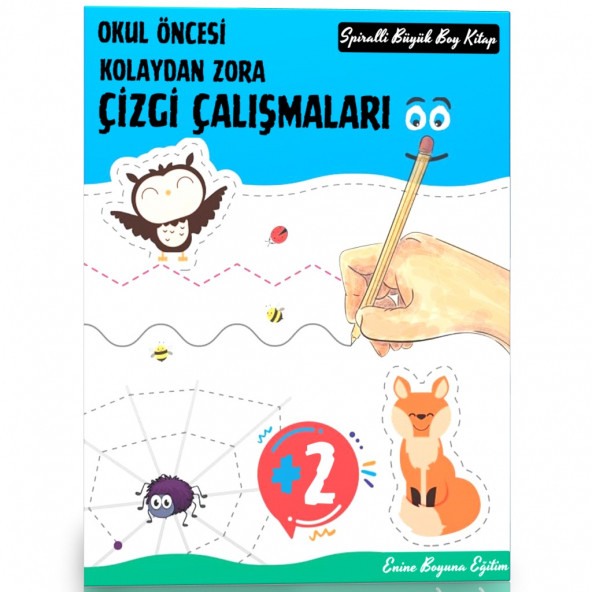 Okul Öncesi Kolaydan Zora Çizgi Çalışmaları Kitabı ürün görseli 1