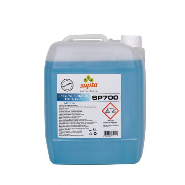 Supta Mavi Su Banyo Armatür Kireç Çözücü 5 Litre ürün görseli 1