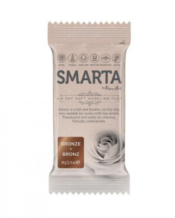 SMARTA HAVAYLA KURUYAN MODELLEME HAMURU METALİK BRONZ 60GR ürün görseli 1
