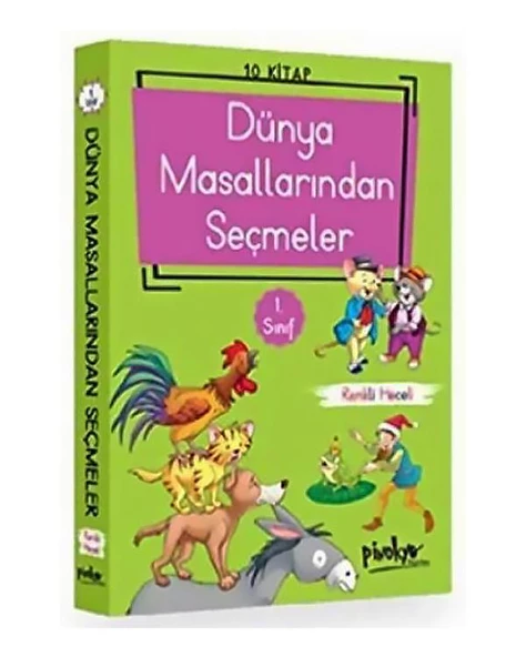 1. Sınıf Dünya Masallarından Seçmeler Seti 10 Kitap ürün görseli 1