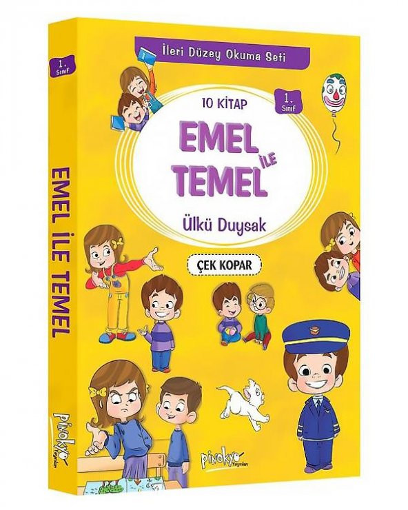 1. Sınıf Emel İle Temel Seti 10 Kitap ürün görseli 1