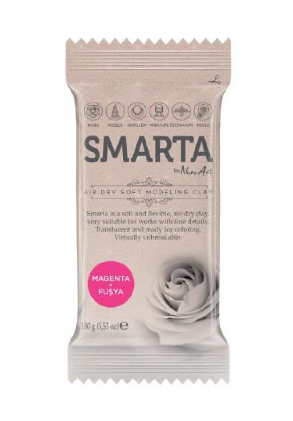 SMARTA HAVAYLA KURUYAN MODELLEME HAMURU FUŞYA 100GR ürün görseli 1