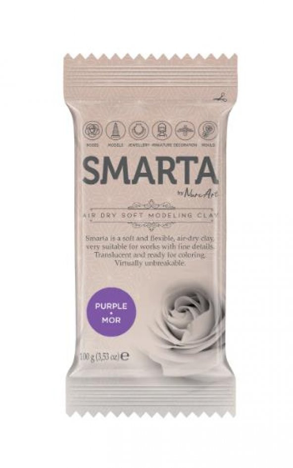 SMARTA HAVAYLA KURUYAN MODELLEME HAMURU MOR 100GR ürün görseli 1
