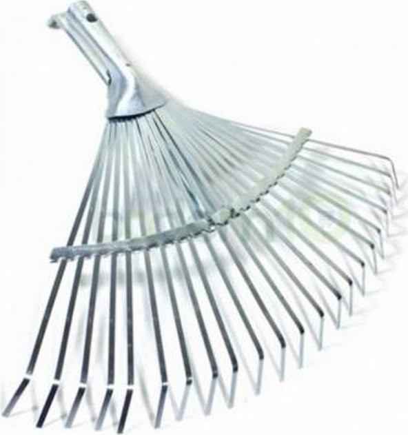 Ayarlı Kelepçeli Metal Çim ve Yaprak Toplama Tırmığı 30-45 cm ürün görseli 1