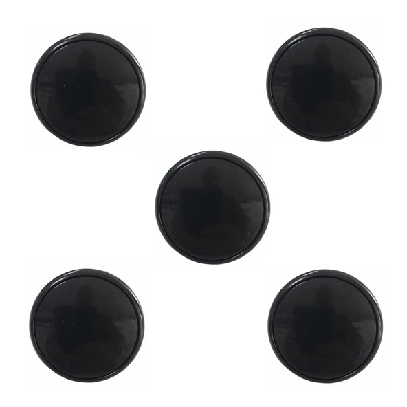 5 Adet Çocuk Odası Tekli Düğme Mobilya Kulp Çap 55 mm Siyah ürün görseli 1