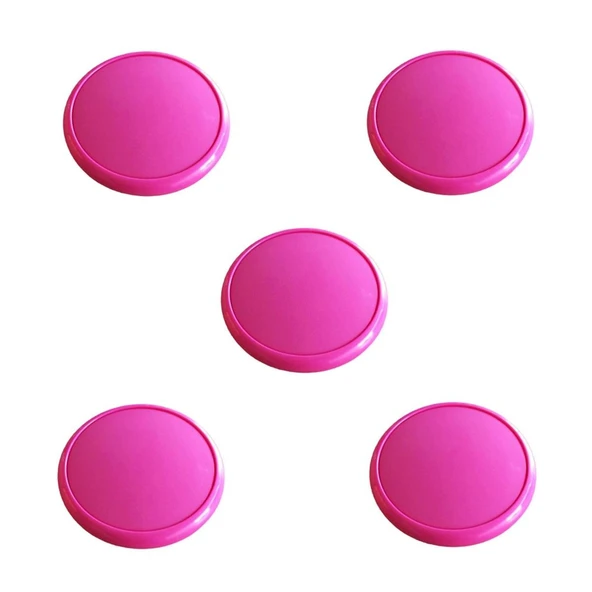5 Adet Çocuk Odası Tekli Düğme Mobilya Kulp Çap 55 mm Pembe ürün görseli 1