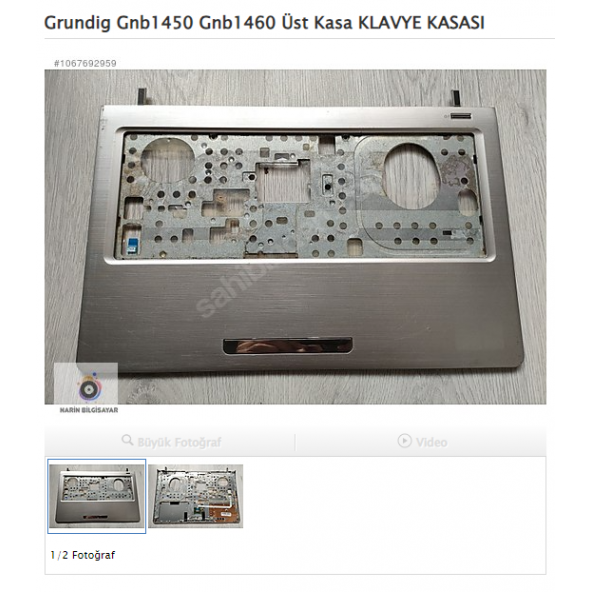 Grundig Gnb 1450 Gnb 1460 Üst Kasa KLAVYE KASASI SAĞLAM ürün görseli 1
