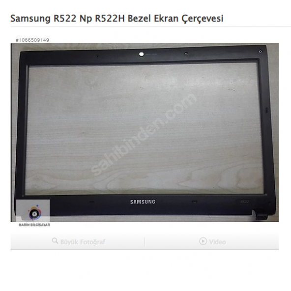 Samsung Np R522 Bezel Ekran Çerçevesi ürün görseli 1
