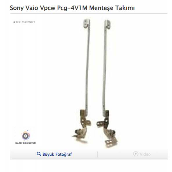 Sony Vaio Vpcw Pcg-4V1M Menteşe Takımı ürün görseli 1