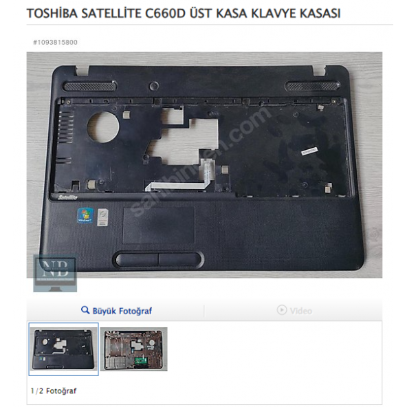 TOSHİBA SATELLİTE C660D ÜST KASA KLAVYE KASASI ürün görseli 1