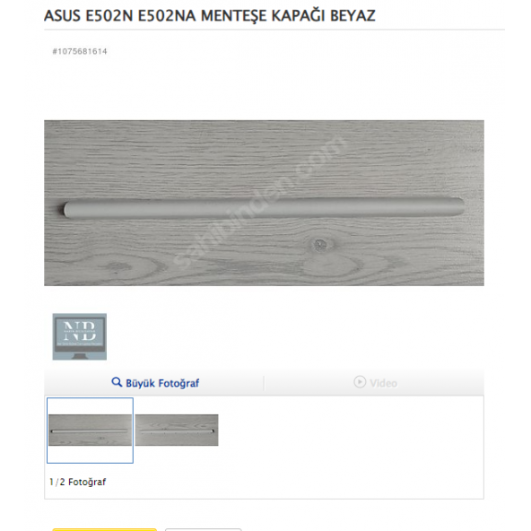 ASUS E502N E502NA MENTEŞE KAPAĞI BEYAZ ürün görseli 1