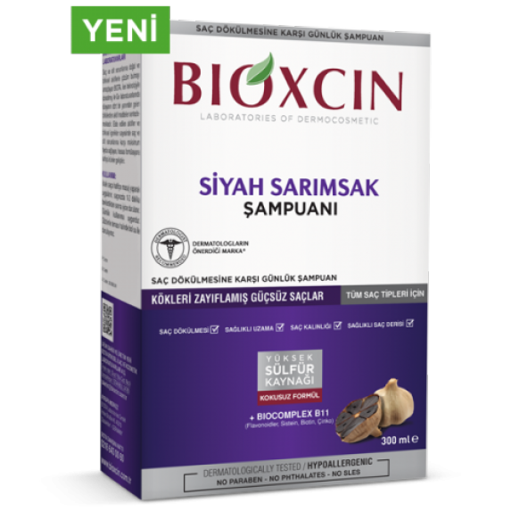 Bioxcin Siyah Sarımsak Şampuan 300 ml ürün görseli 1
