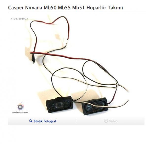 Casper Nirvana Mb50 Mb55 Mb51 Hoparlör Takımı ürün görseli 1