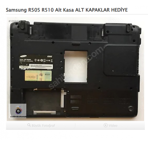 Samsung R505 R510 Alt Kasa ürün görseli 1