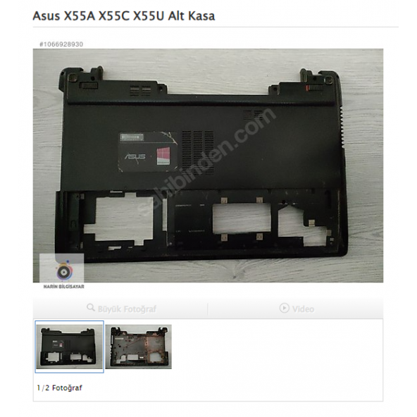 Asus X55A X55C X55U Alt Kasa ürün görseli 1