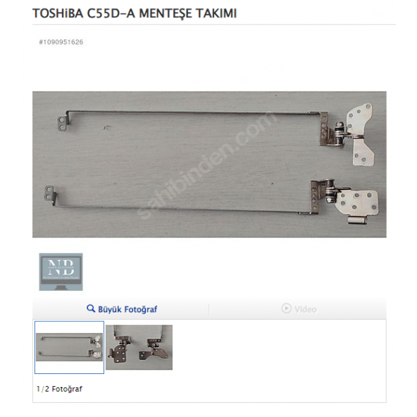 TOSHiBA C55D-A MENTEŞE TAKIMI ürün görseli 1