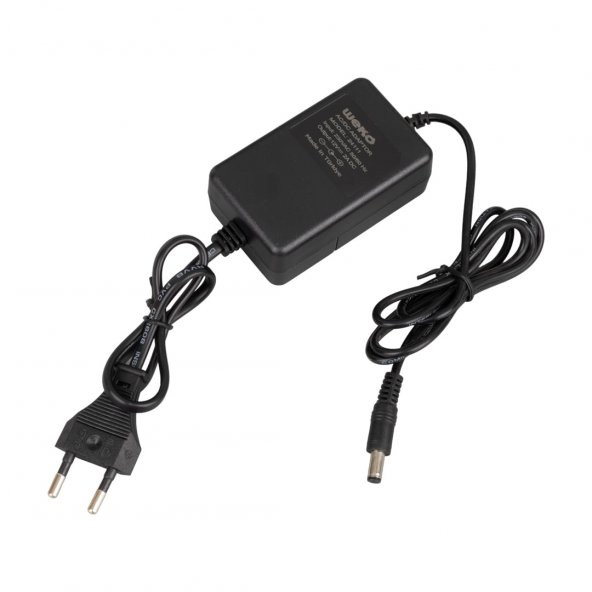 Weko 12 Volt 2 Amper 5.5*2.1 Uçlu Yerli Üretim Plastik Kasa Masaüstü Adaptör ürün görseli 1