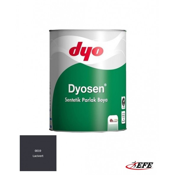 DYO Dyosen 0,75 Lt Lacivert 0019 Sentetik Parlak Boya ürün görseli 1