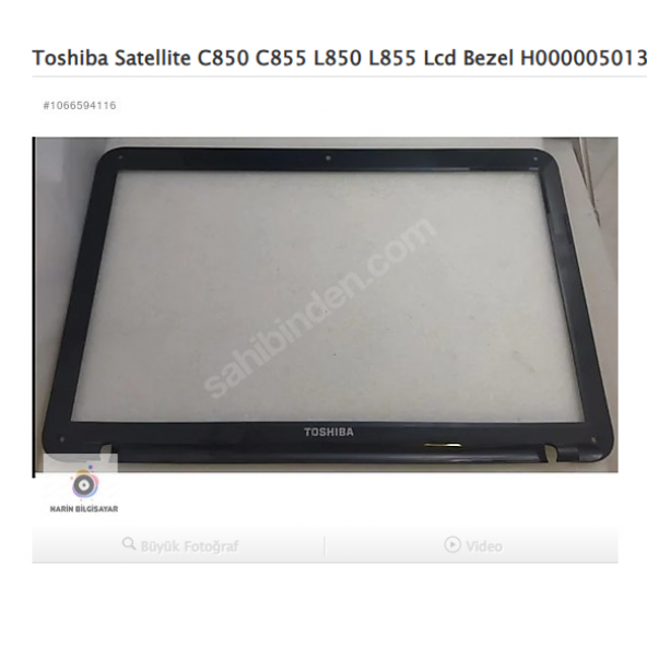 Toshiba Satellite C850 C855 L850 L855 Lcd Bezel H0000050130 ürün görseli 1