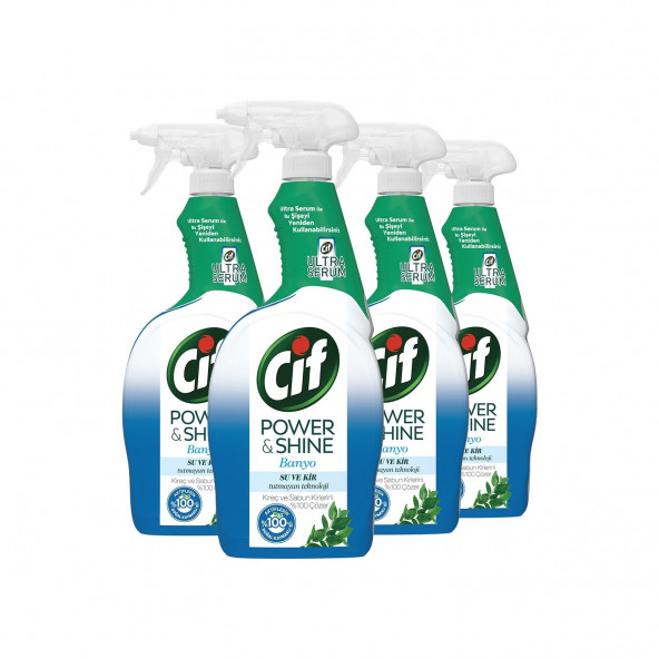Cif Sprey Power Shıne Banyo 750 Ml x 4 Adet ürün görseli 1