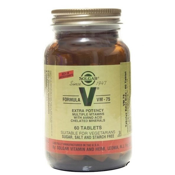 Solgar VM 75 Multi Vitamin 60 Tablet ürün görseli 1
