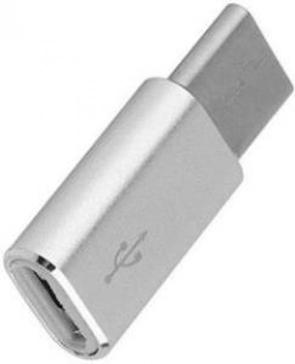 USB Type-C Erkek - Apple Lightning Dişi Çevirici - Gri ürün görseli 1
