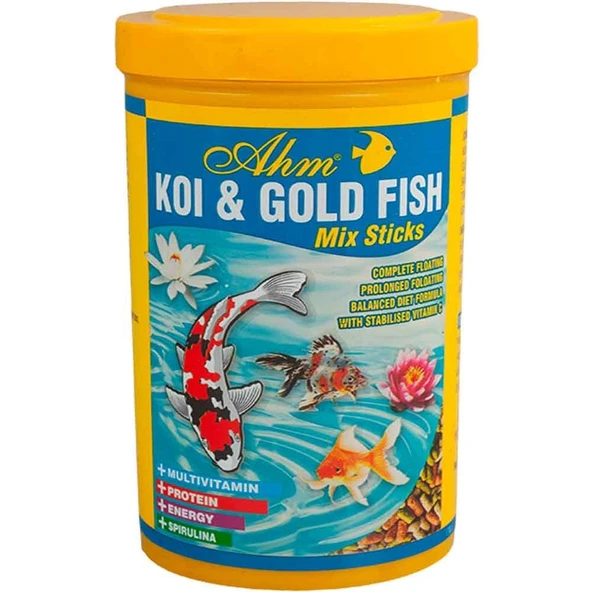 Ahm Pond Mix Sticks Koi Ve Japon Balığı Yemi 1000 ml ürün görseli 1