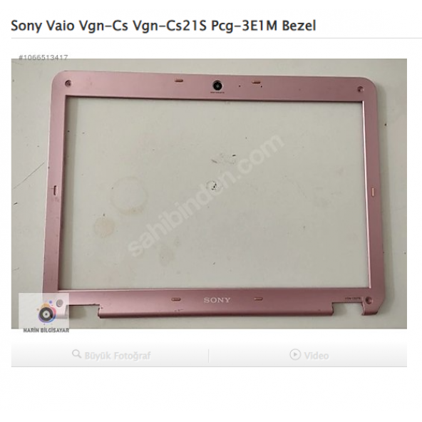 Sony Vaio Vgn-Cs Vgn-Cs21S Pcg-3E1M Bezel ürün görseli 1