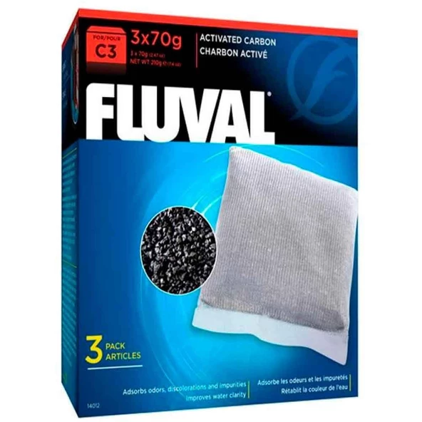 Fluval C3 Filtre Karbonu 3x70 Gr ürün görseli 1