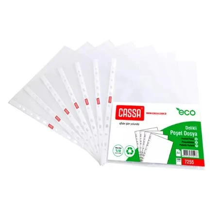 CASSA (7255) DELIKLI POSET DOSYA ECO 100 LU ürün görseli 1