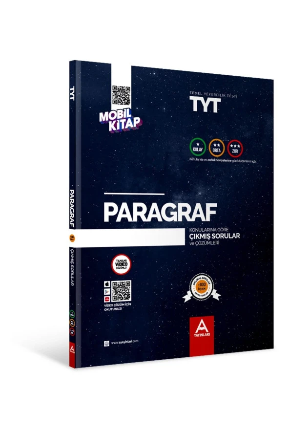 TYT Paragraf Konularına Ve Zorluk Derecesine Göre Çıkmış Sorular ürün görseli 1