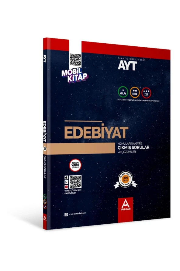 AYT Edebiyat Konularına Ve Zorluk Derecesine Göre Çıkmış Sorular ürün görseli 1