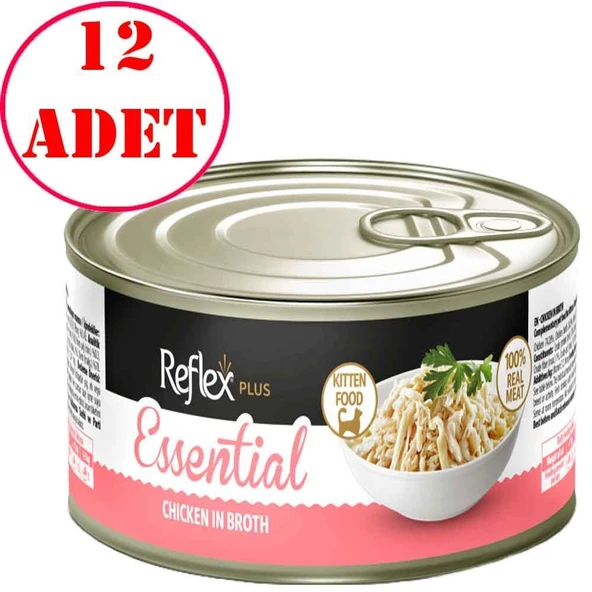 Reflex Plus Essential Yavru Kedi Konservesi Tavuklu 70 Gr 12 AD ürün görseli 1