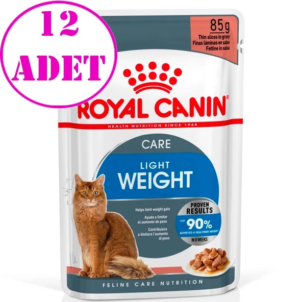 Royal Canin Ultra Light Kedi Konservesi 85 Gr 12 Adet ürün görseli 1