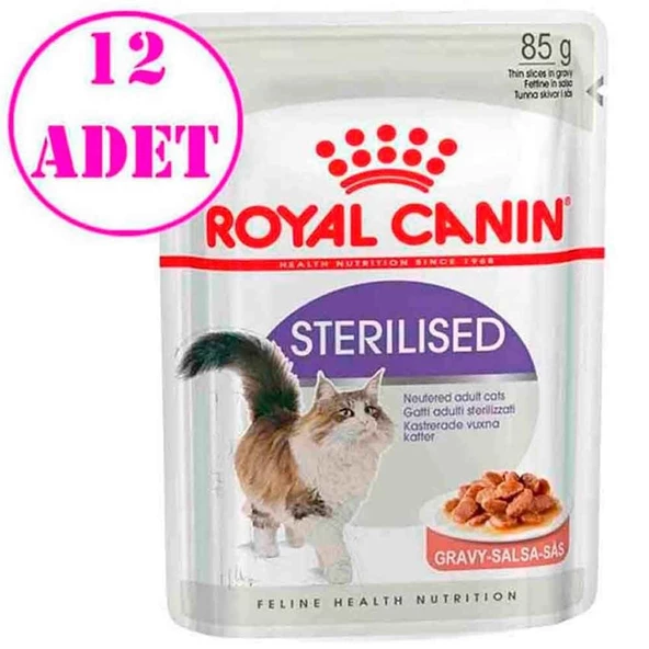 Royal Canin Sterilised gravy Yaş Kedi Maması 85 Gr 12 Adet ürün görseli 1