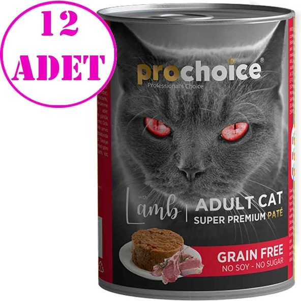 Prochoice Kuzulu Kedi Konservesi Pate 400 Gr 12 AD ürün görseli 1