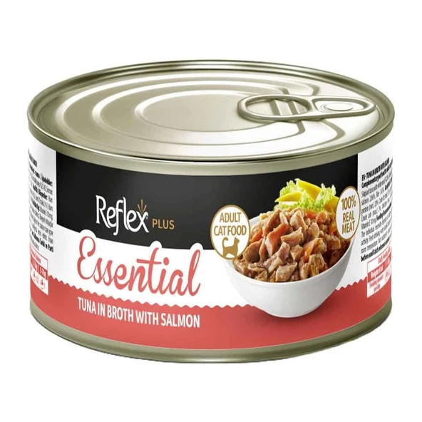 Reflex Plus Essential Ton Balıklı ve Somonlu Yetişkin Kedi Konservesi 70 Gr ürün görseli 1
