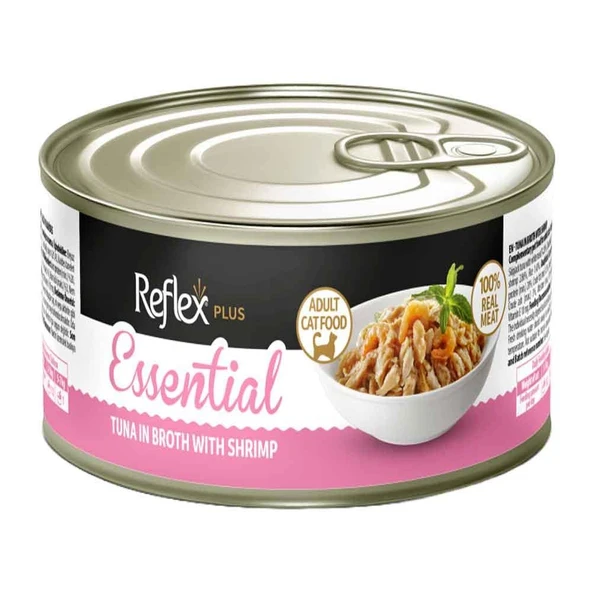 Reflex Plus Essential Ton Balıklı ve Karidesli Yetişkin Kedi Konservesi 70 Gr ürün görseli 1