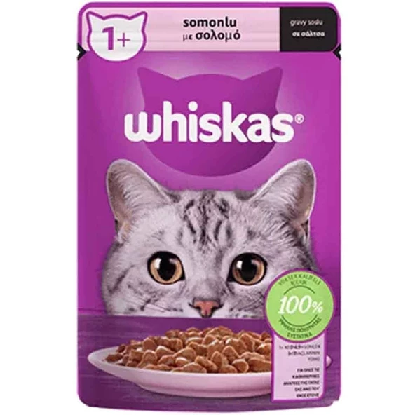 Whiskas Somonlu Pouch Kedi Maması 85 Gr ürün görseli 1