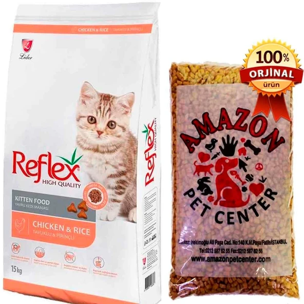 Reflex Kitten Tavuklu Yavru Kedi Maması Açık 1 Kg ürün görseli 1