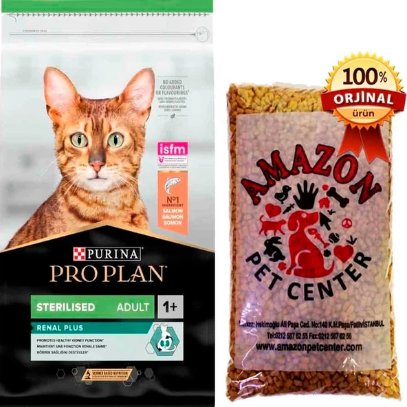 Proplan Sterilised Somonlu Kedi Maması Açık 1 Kg ürün görseli 1