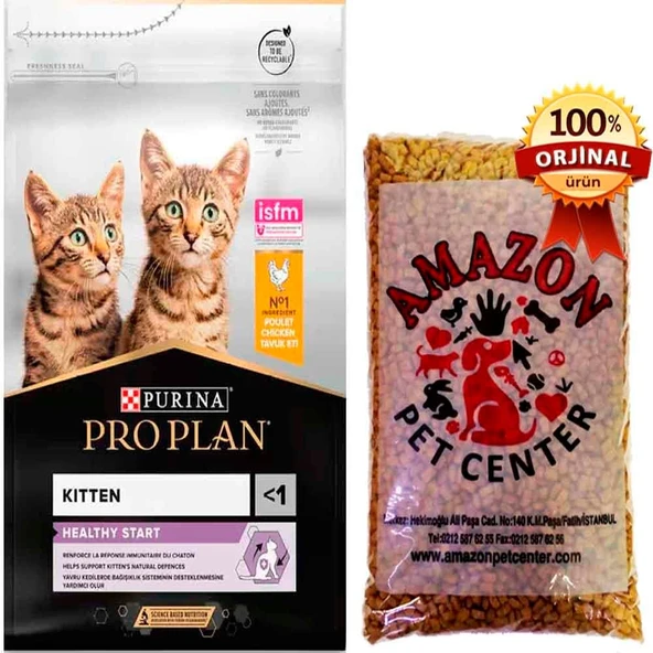 Pro Plan Junior Tavuklu Yavru Kedi Maması Açık 1 Kg ürün görseli 1
