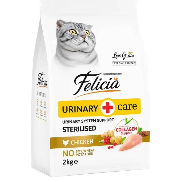 Felicia Düşük Tahıllı Tavuklu Kısır Kedi Maması 2 Kg ürün görseli 1