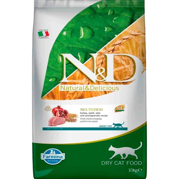 ND Düşük Tahıllı Hindili Kısır Kedi Maması 10 Kg ürün görseli 1