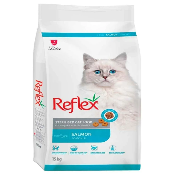 Reflex Somonlu Kısırlaştırılmış Kedi Maması 15kg ürün görseli 1