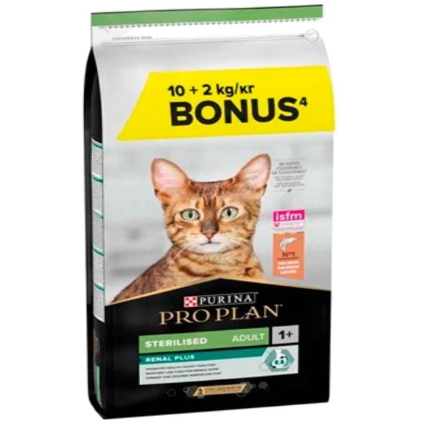 Proplan Sterilised Kısır Somonlu Kedi Maması 10+2 Kg ürün görseli 1