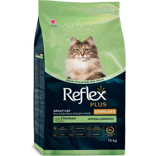 Reflex Plus Sterilised Tavuklu Kısırlaştırılmış Kedi Maması 15 Kg ürün görseli 1