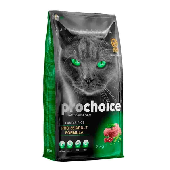 Prochoice Pro 36 Kuzulu ve Prinçli Kedi Maması 2 Kg ürün görseli 1