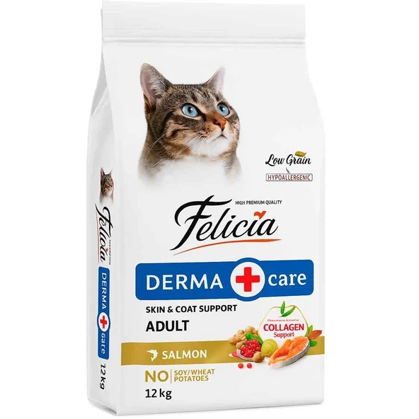 Felicia Kedi Maması Az Tahıllı Somonlu 12 Kg ürün görseli 1