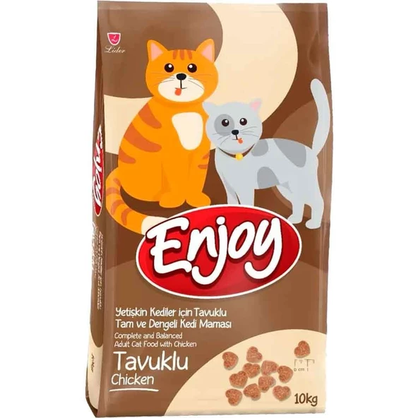 Enjoy Tavuklu Kedi Maması 10 Kg ürün görseli 1